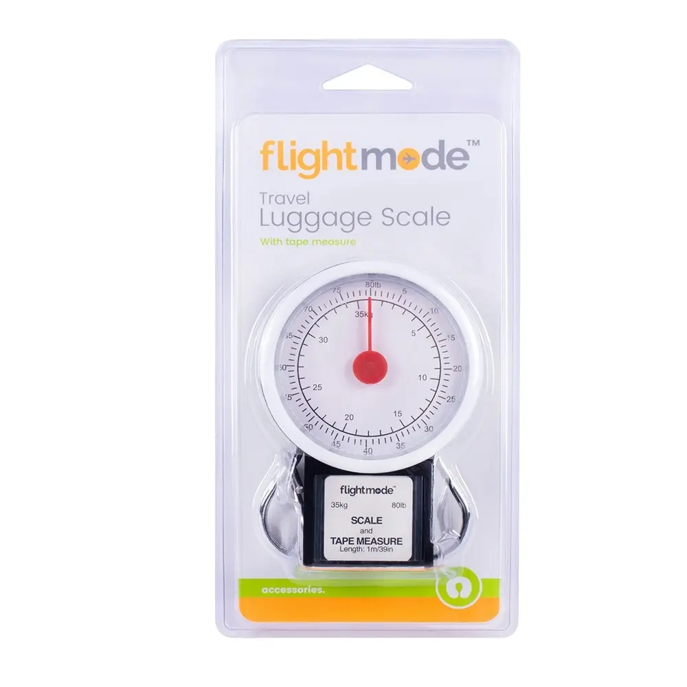 2x Flightmode Luggage Scale upto 35kg/80lb w/1m Retractable Measuring Tape