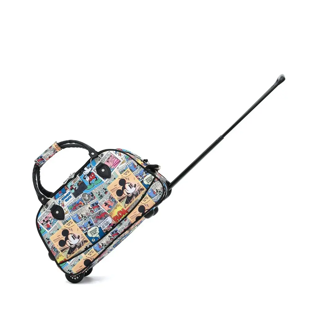 Disney 2 Wheel Rolling Bag Travel Hand Carry Luggage 48x26x28cm Comic Collage