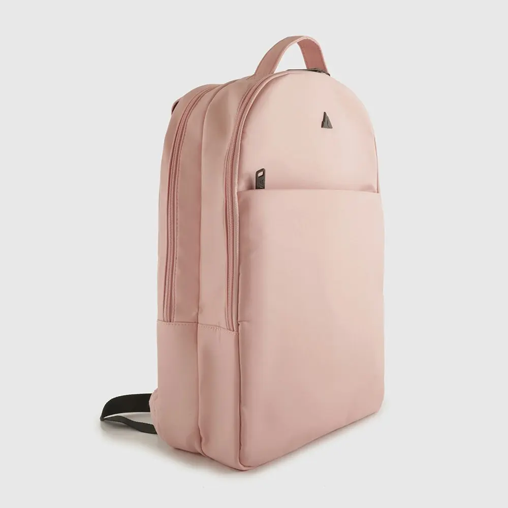 Travel Gear Tech Unisex Savvy Nylon Travel Padded Backpack 30x43cm Quartz Pink