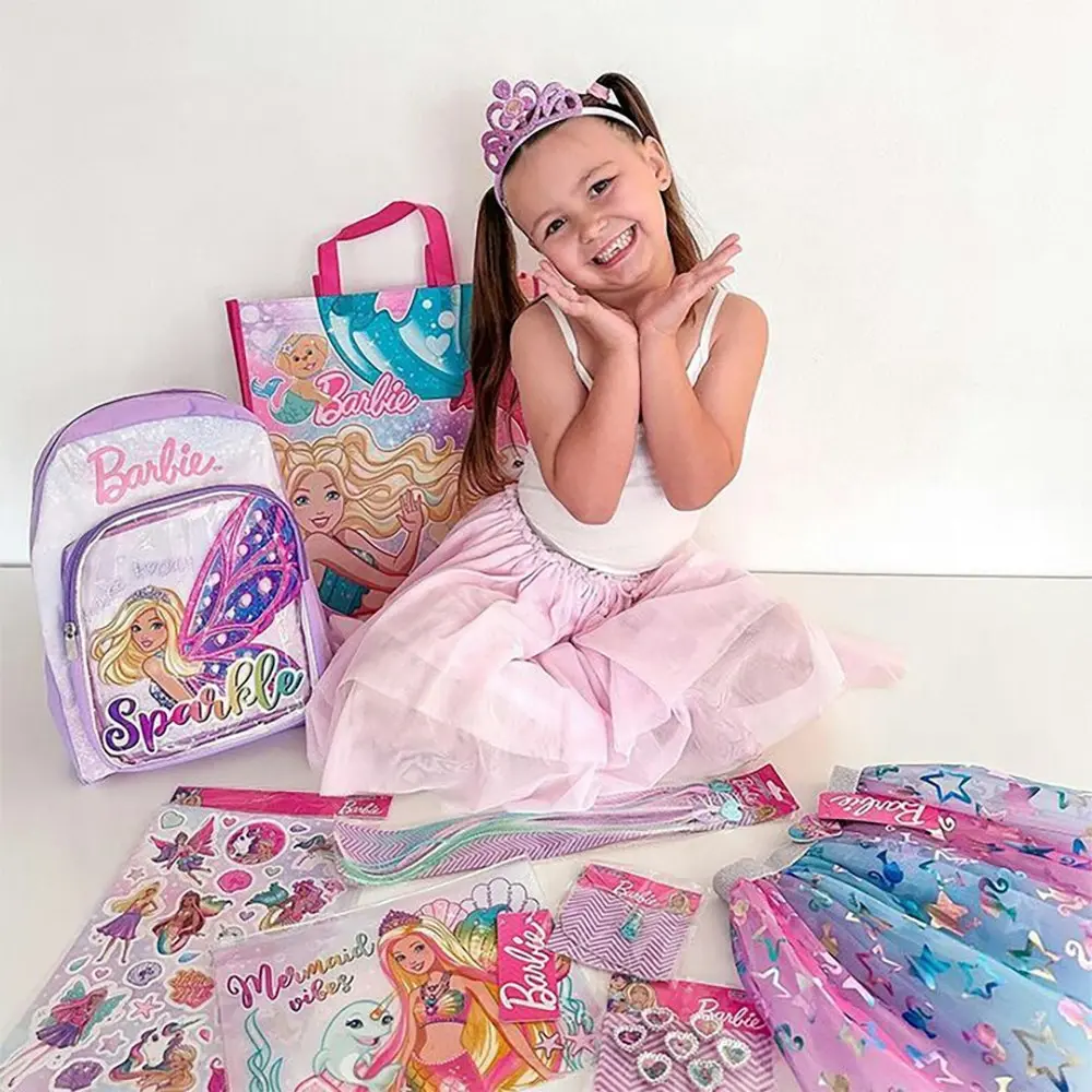 Barbie Dreamtopia 23 Kids Showbag w/Backpack/Headband/Necklace Pencil Case/Skirt