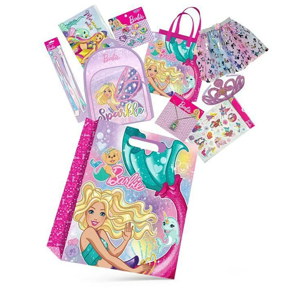 Barbie Dreamtopia 23 Kids Showbag w/Backpack/Headband/Necklace Pencil Case/Skirt