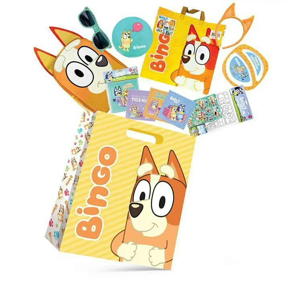 Bingo Showbag Kids Activity Set/Backpack Plate/Play Ball Puzzle Set/Sunglasses