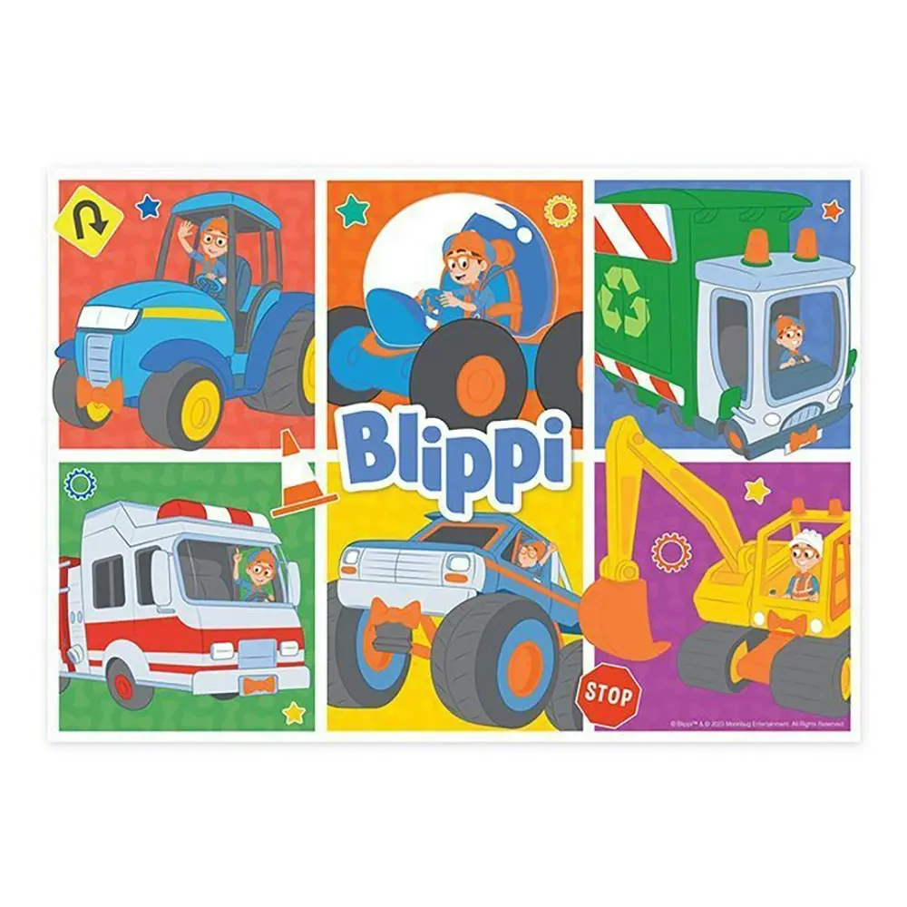 Blippi 23 Kids Showbag Backpack/Colouring Pad Drawstring Bag/Memory Cards Puzzle