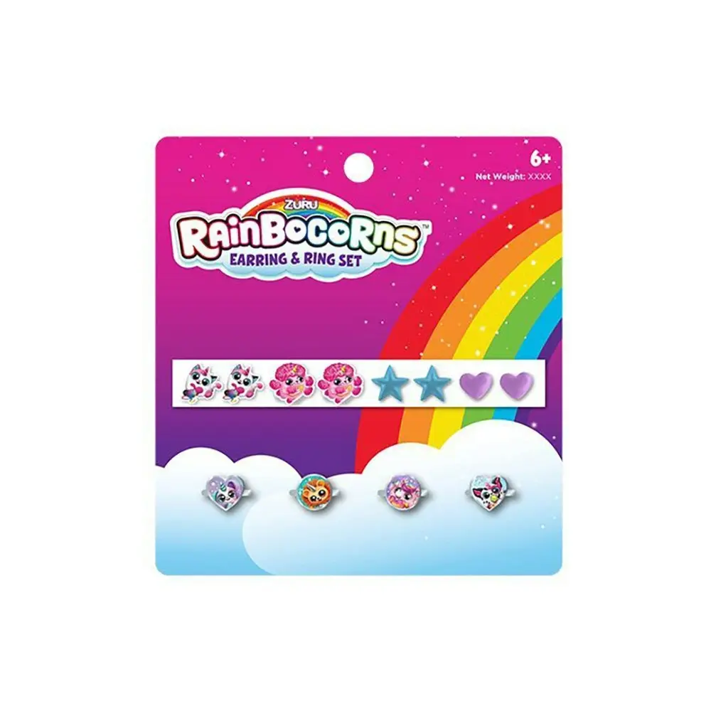 Rainbocorns 23 Kids Showbag Backpack Bracelet/Earring/Invitation Set Headband