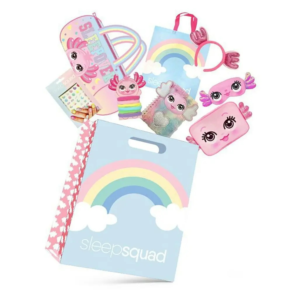 Sleep Squad 23 Kids Showbag Cosmetics/Duffle Bag/Diary Headband/Nail Stickers