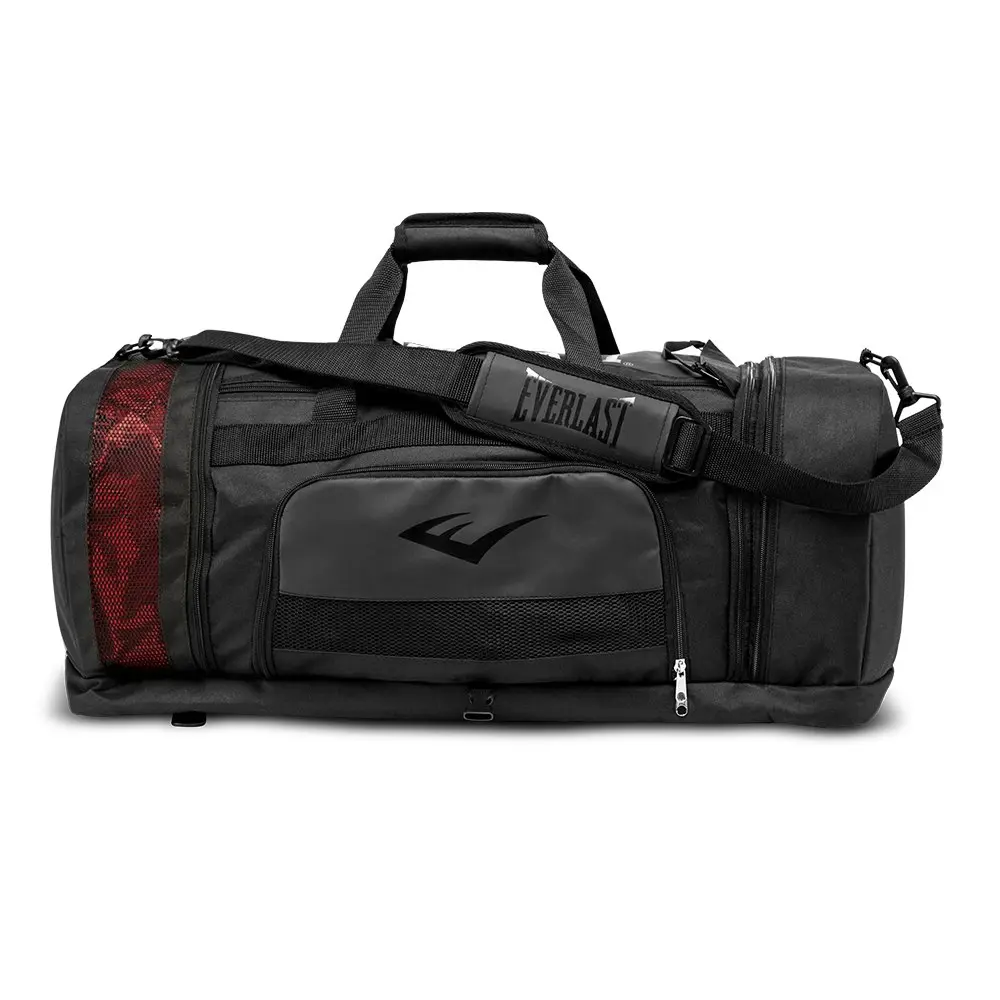 Everlast Contender Sports Gym Travel Hybrid Duffel 76.2x33cm Bag/Backpack Black