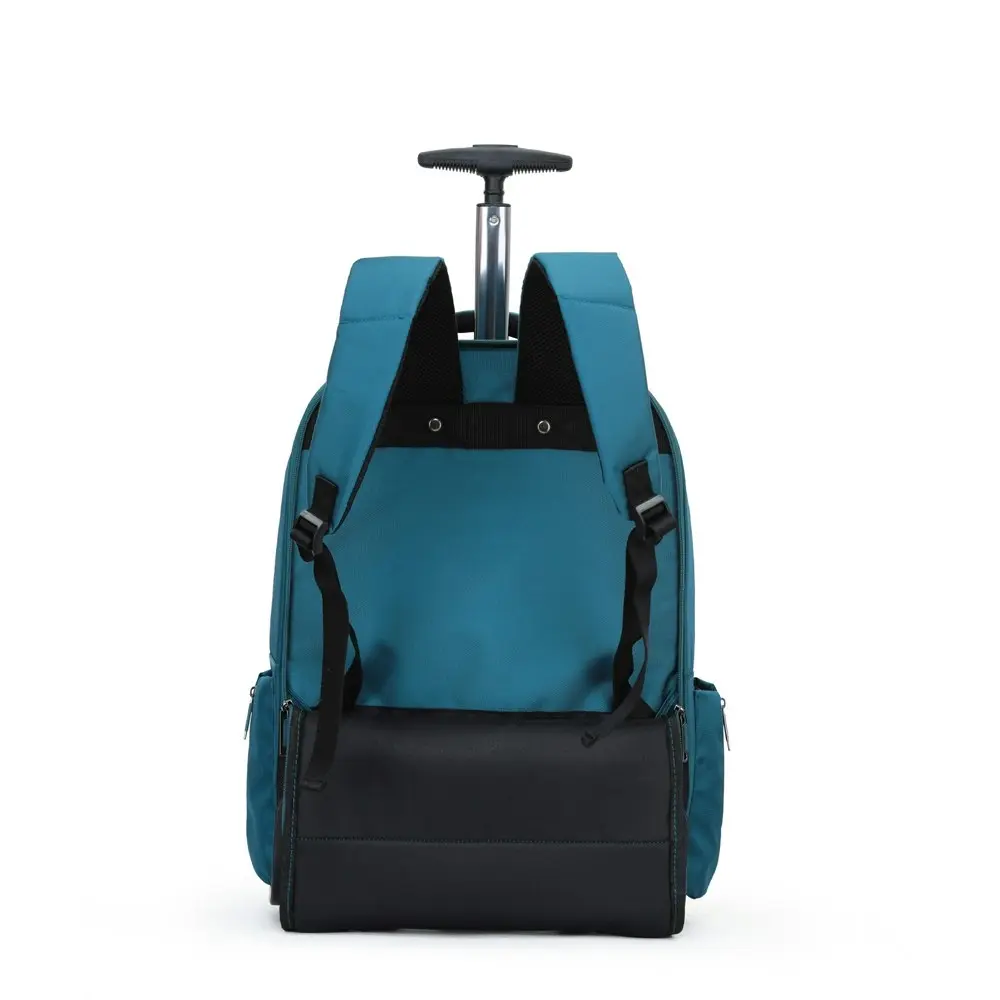 Tosca Oakmont Trolley Wheeled Ballistic Fabric Backpack Bag 50x35x25cm - Teal