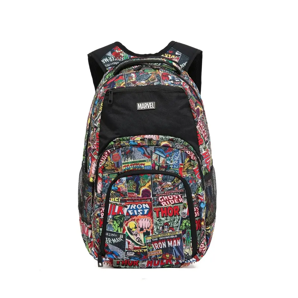 Marvel Comic Cover Pattern Laptop Padded Adults Shoulder Backpack Bag 45x30x20cm