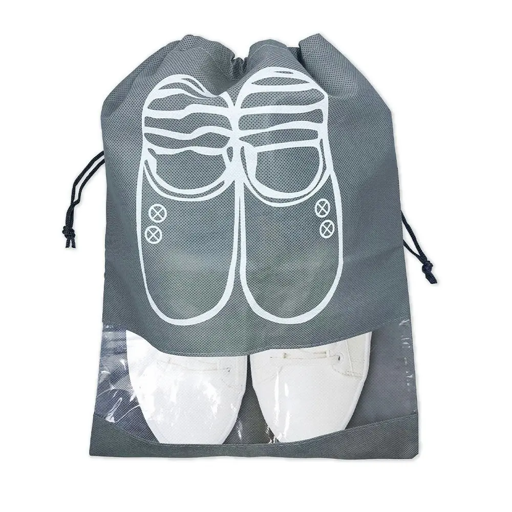 6x Sky High Travel Lightweight Portable Shoe Storage Luggage Bag Med Light Grey