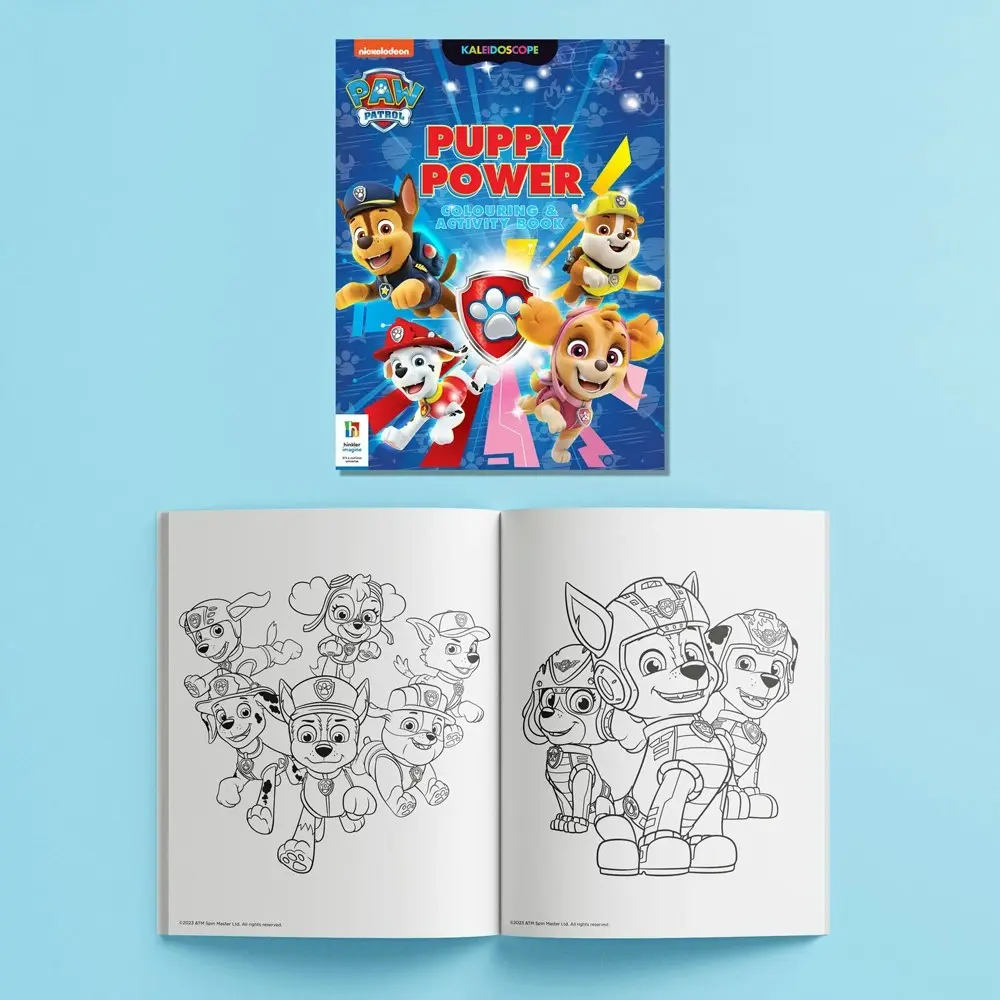 2x Kaleidoscope Paw Patrol Puppy Power Kids Fun Colour & Activity Kit w/Marker