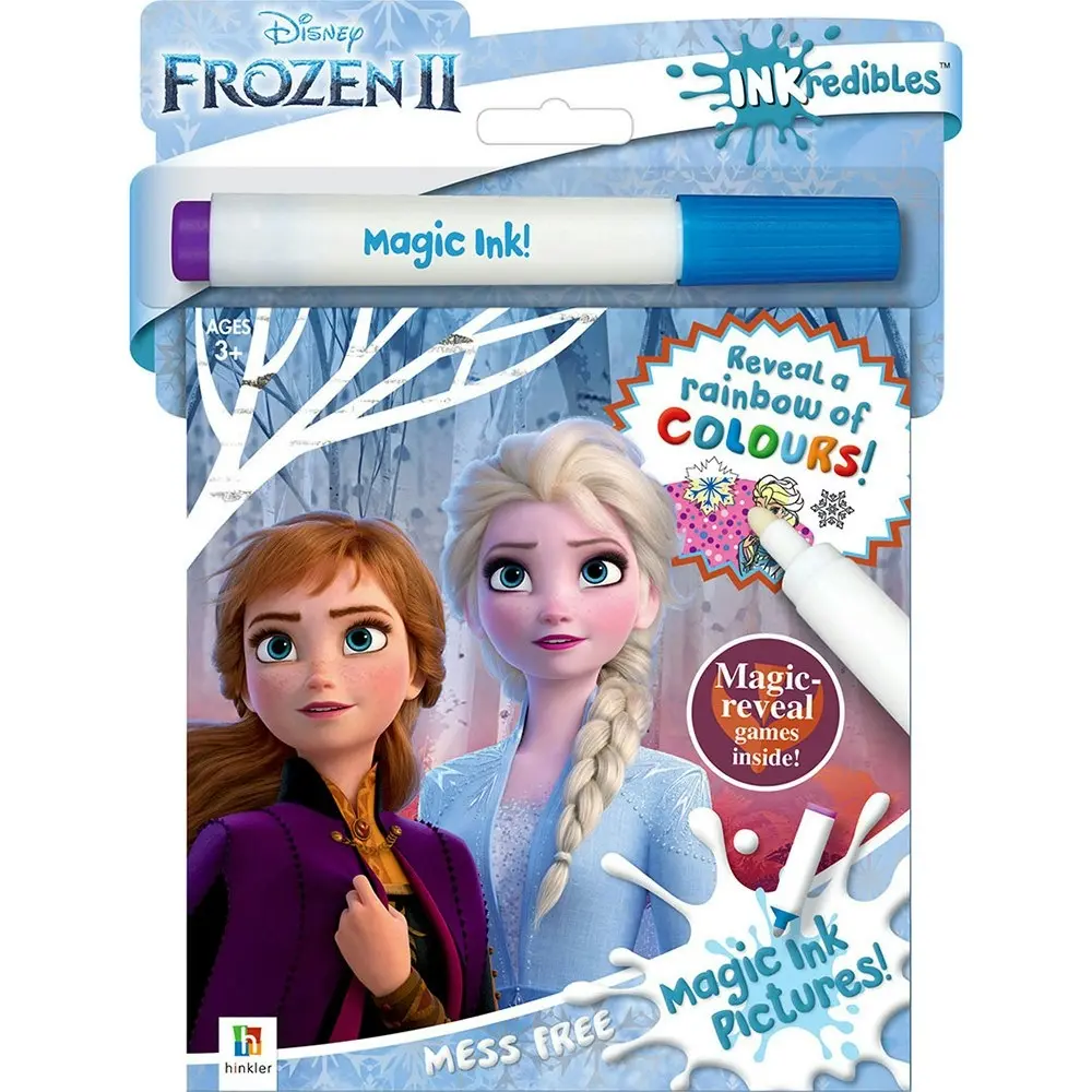 4x Inkredibles Frozen 2 Magic Ink Pictures Colouring Activity Kit Kids Book 3y+