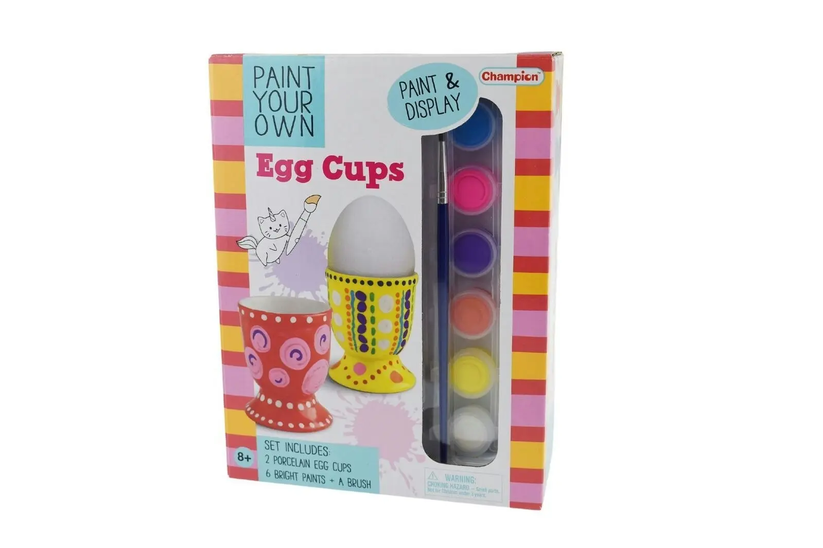 Kaper Kidz Children's Creative Pyo 2 Egg Cups Arts and Craft Painting Kit 8+