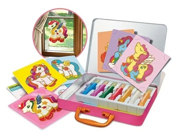 4M Thinking Unicorn Window Paints w/ Carry Case Kids Art/Craft Activity 4y+