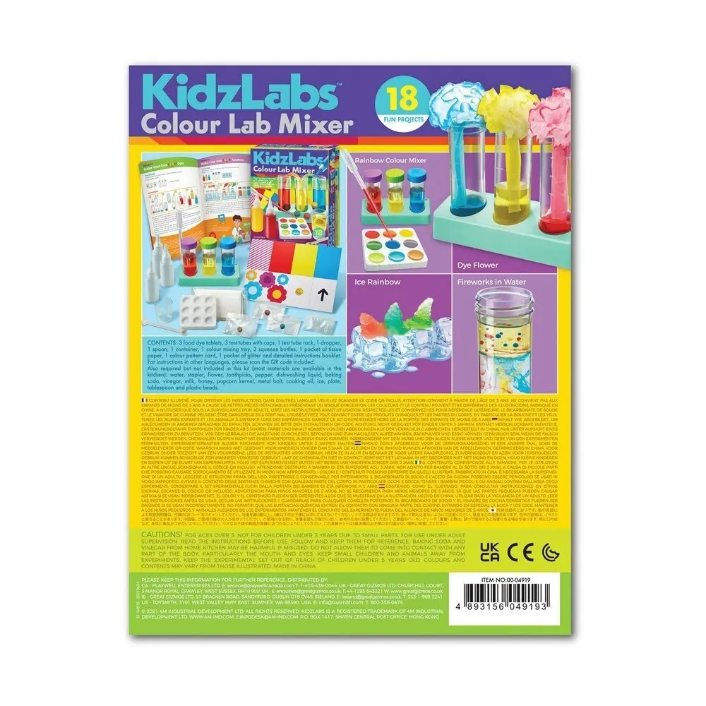 4M KidzLabs Colour Lab Mixer Creative Art/Craft Kids/Toddler Activity Kit 5y+