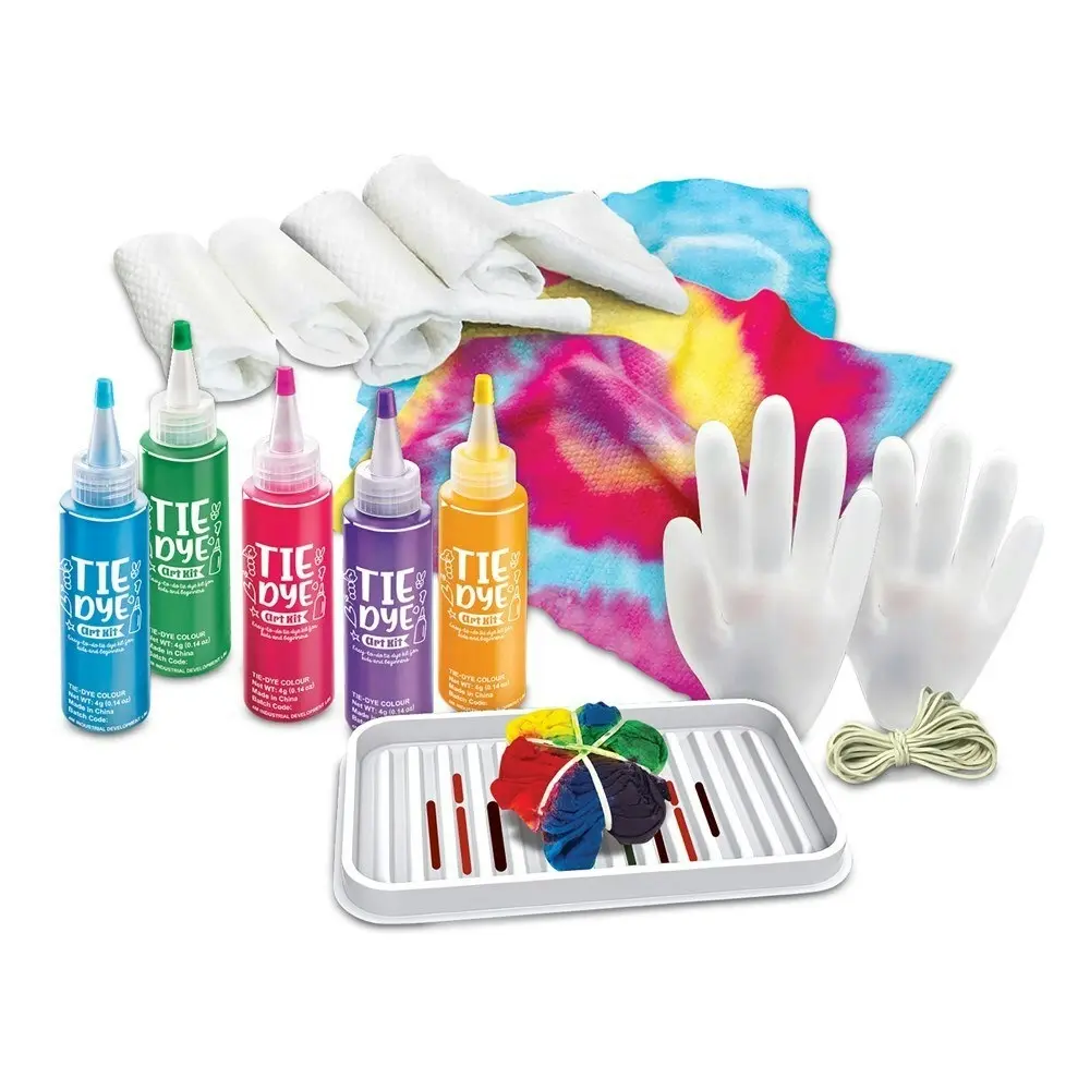 4M KidzMaker Tie Dye Art Kit Draw/Paint Colorful Kids Creative Activity Set 8y+