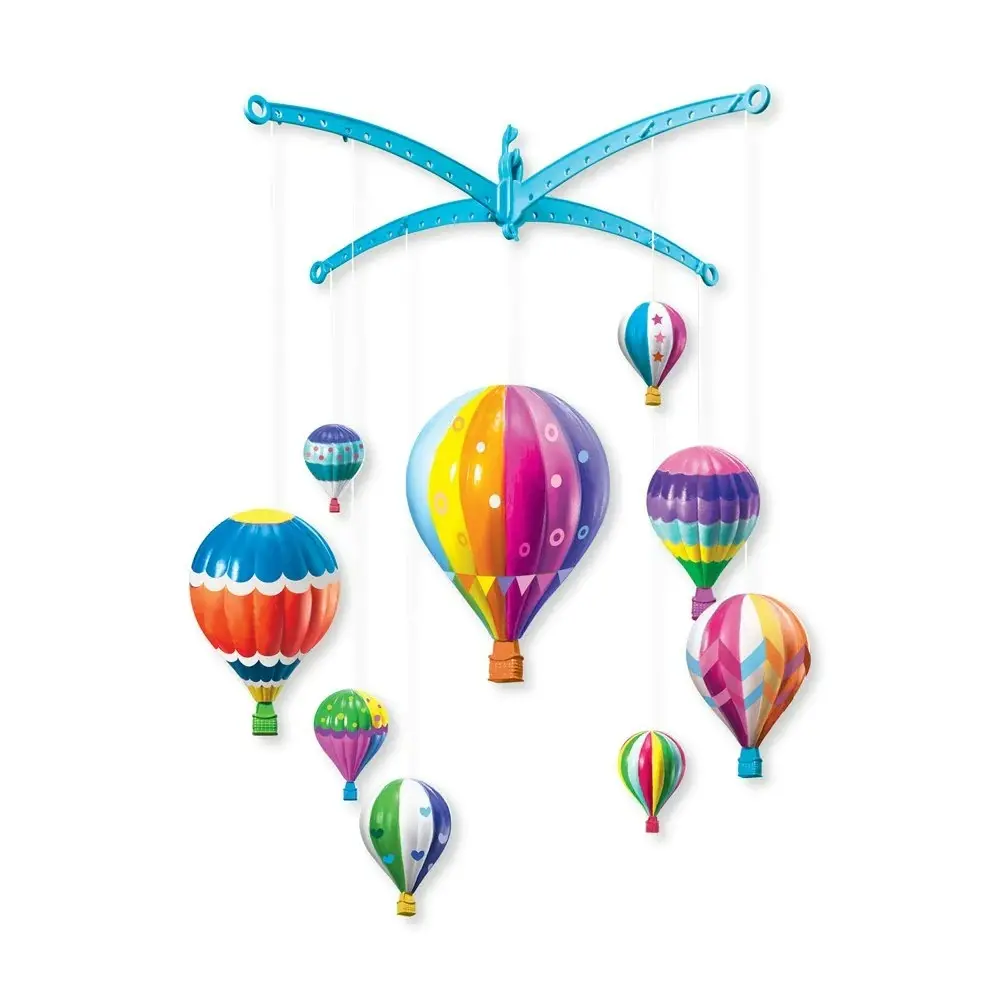 4M KidzMaker Hot Air Balloons Mobile Kids/Childrens Art/Craft Painting Kit 5y+