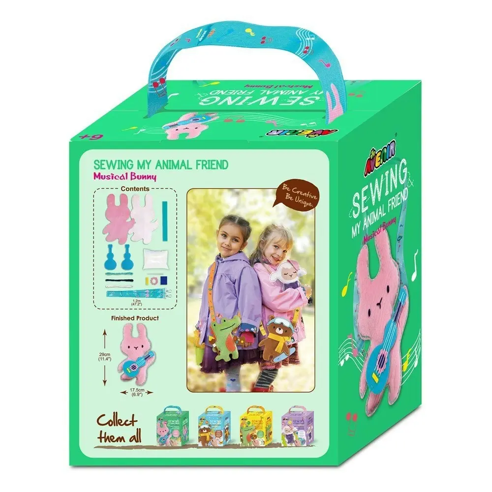 Avenir Sewing My Animal Friend Musical Bunny Sewing Learning Kids Activity 6y+