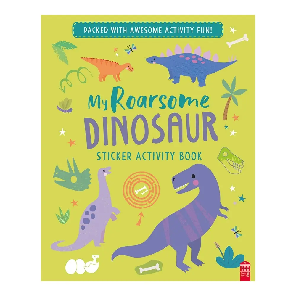 2x Sticker & Activity Roarsome Dinosaur Kids/Children Learning Colouring Book