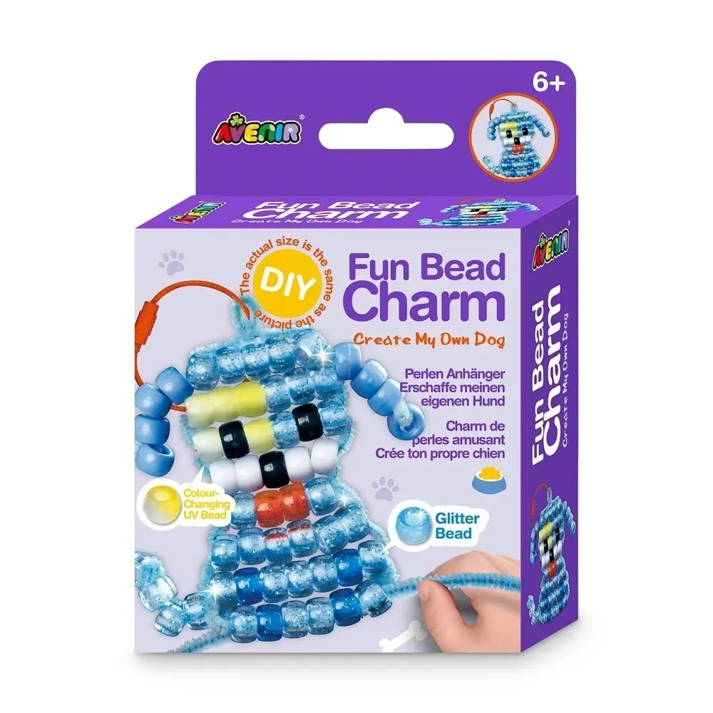 2x Avenir Fun Bead Charm Dog Educational Arts Kids/Children Activity Kit 6y+