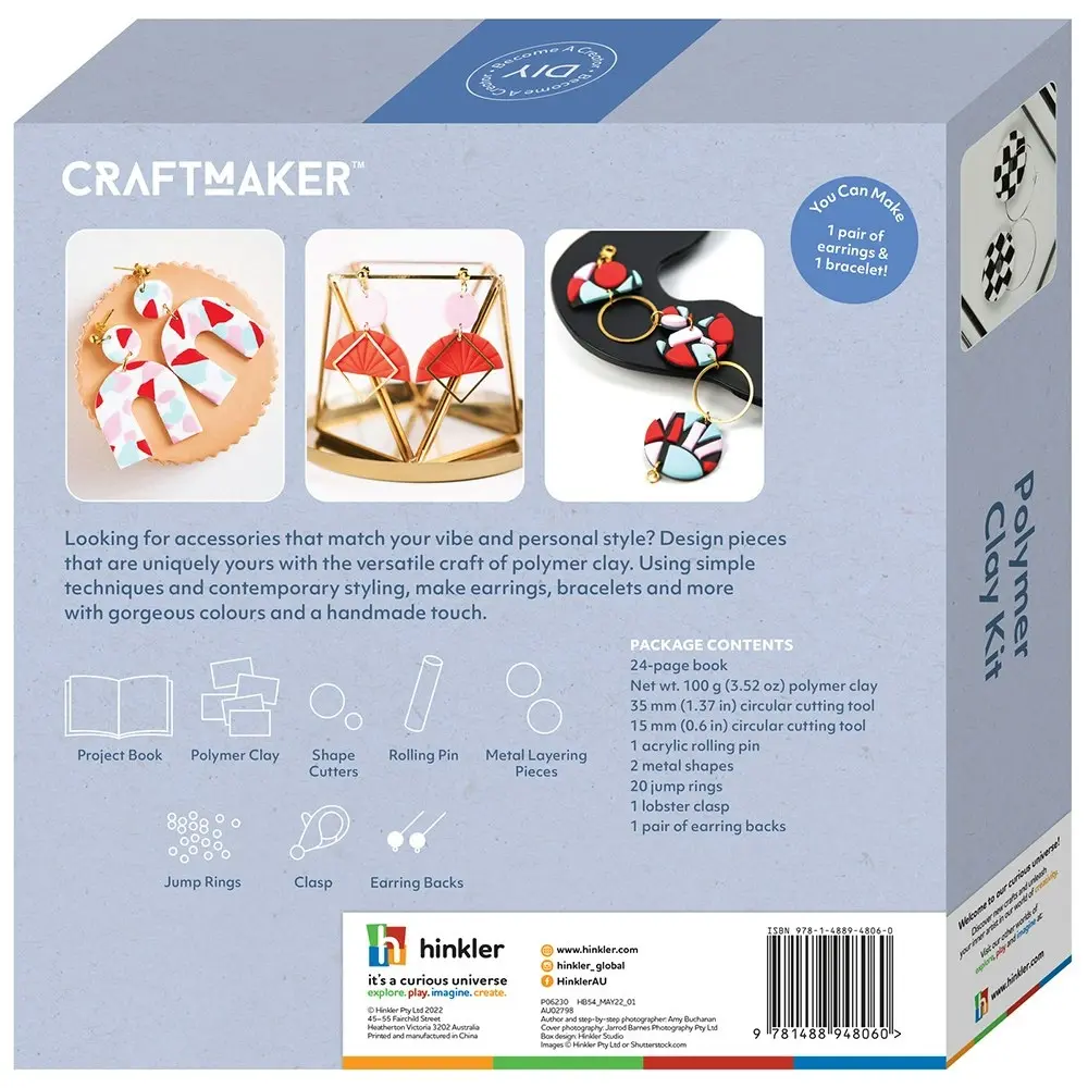 Craft Maker Polymer Clay Kit Classic Art Activity Kit Kids Craft Making