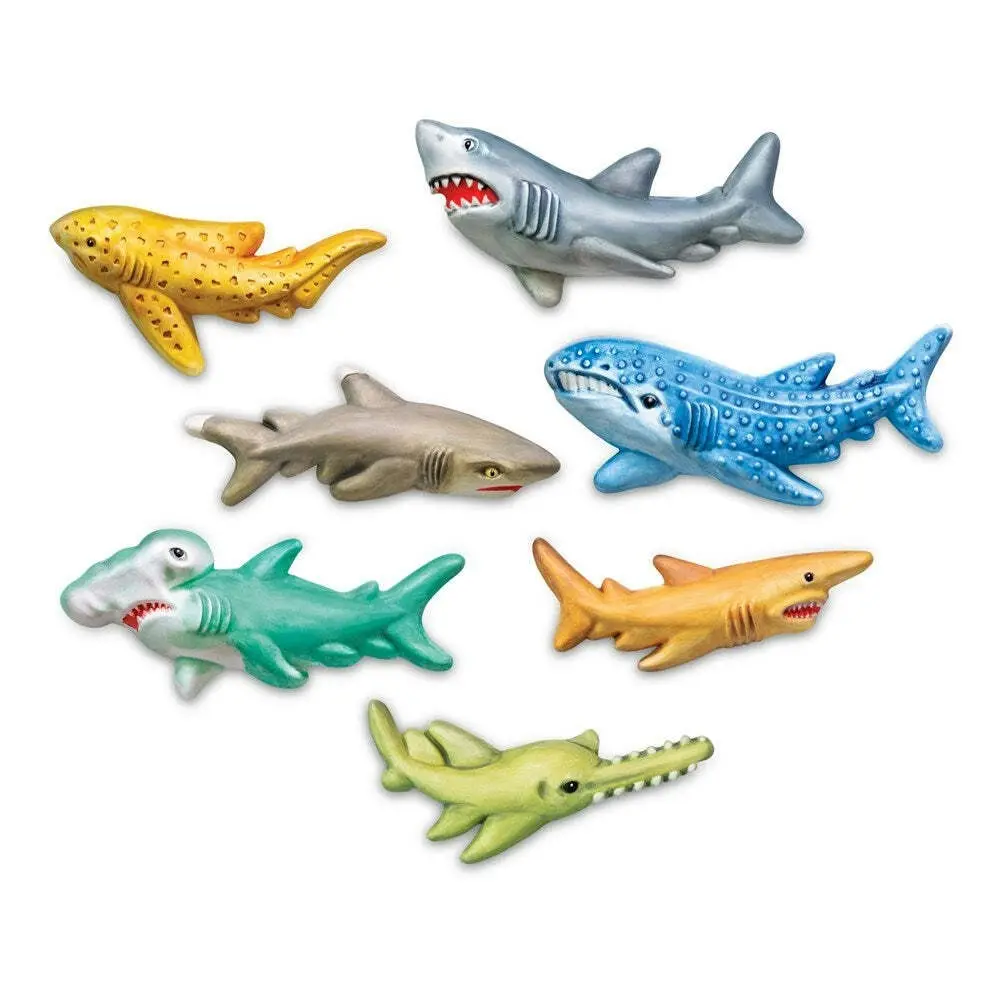 4M Mould & Paint Animal Sharks Kids/Children Art Craft Activity Fun Play Toy 5y+