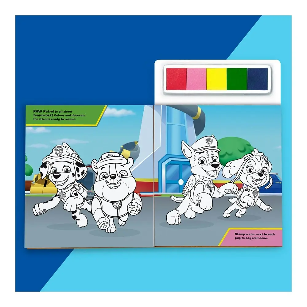 2x Kaleidoscope Paw Patrol Finger Prints Activity Fun Art/Craft Book Kids 3-6y