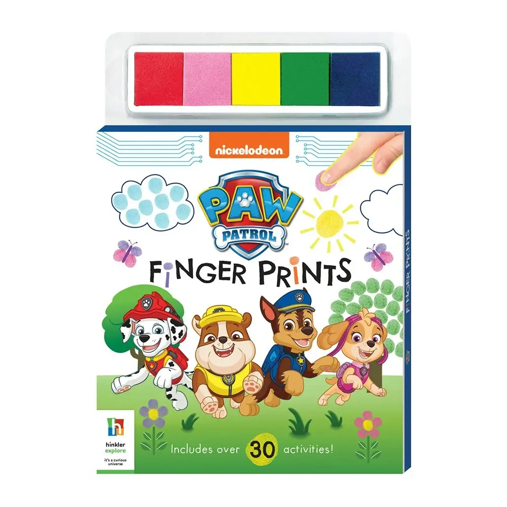 2x Kaleidoscope Paw Patrol Finger Prints Activity Fun Art/Craft Book Kids 3-6y