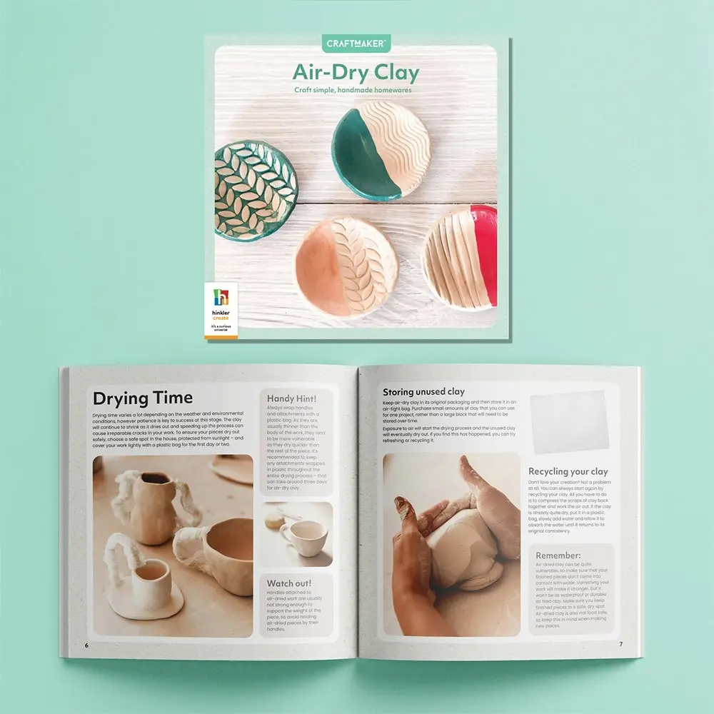 Craft Maker Air-Dry Clay Classic Art/Craft Activity Kit Pottery Project