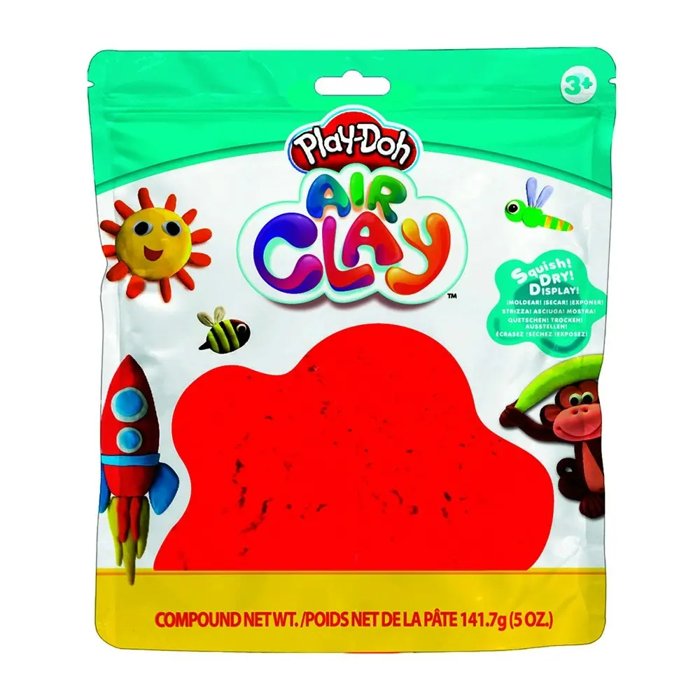 3x Play-Doh 5oz Air Clay Kids/Children Art Craft Fun Play Creative Toy 3y+ Red