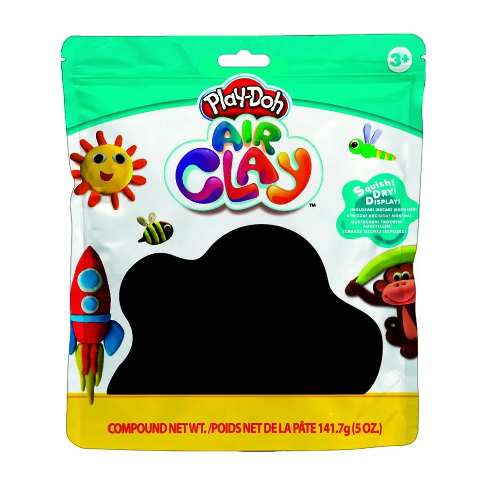 3x Play-Doh 5oz Air Clay Kids/Children Art Craft Fun Play Creative Toy 3y+ Black