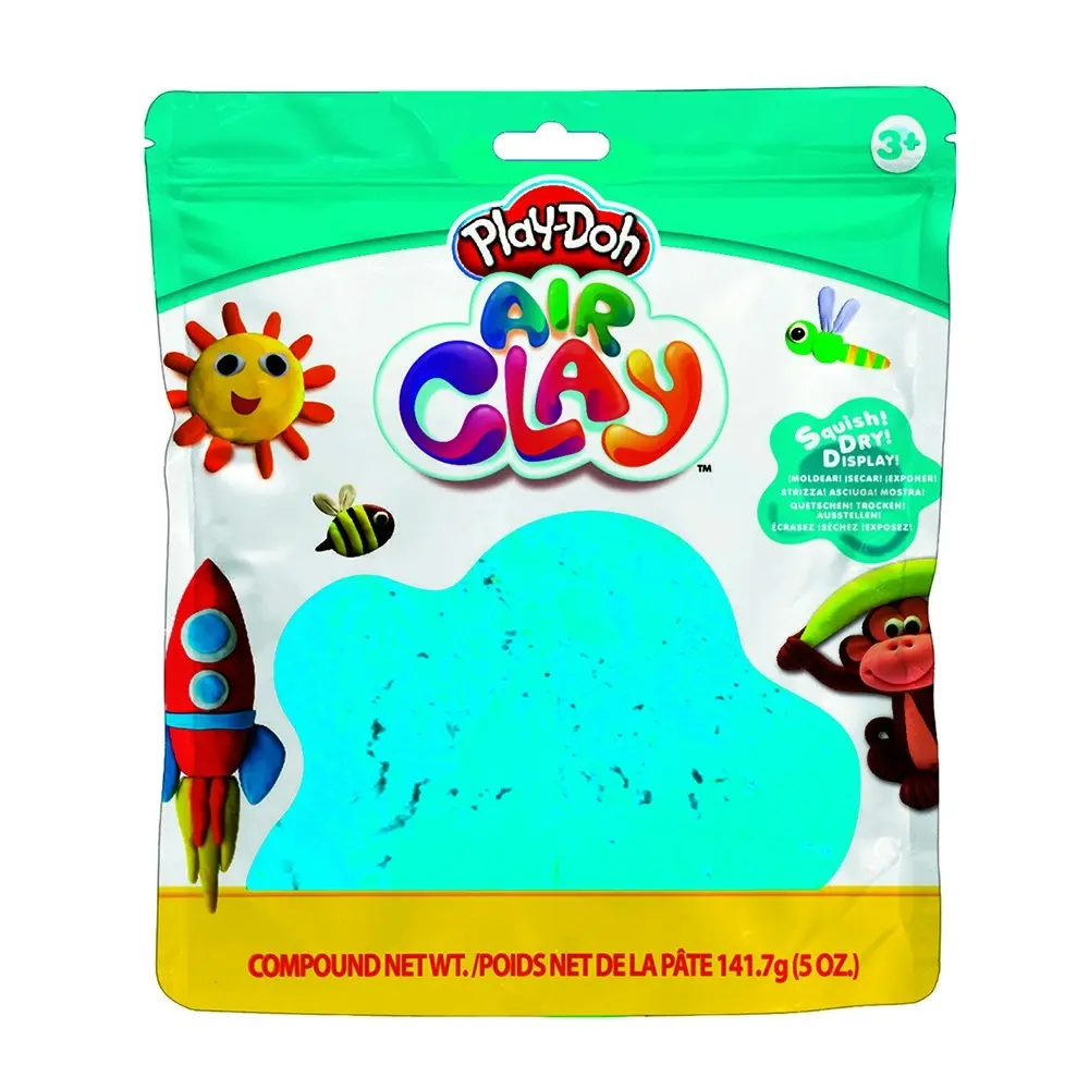 3x Play-Doh 5oz Air Clay Kids/Children Art Craft Fun Play Creative Toy 3y+ Blue