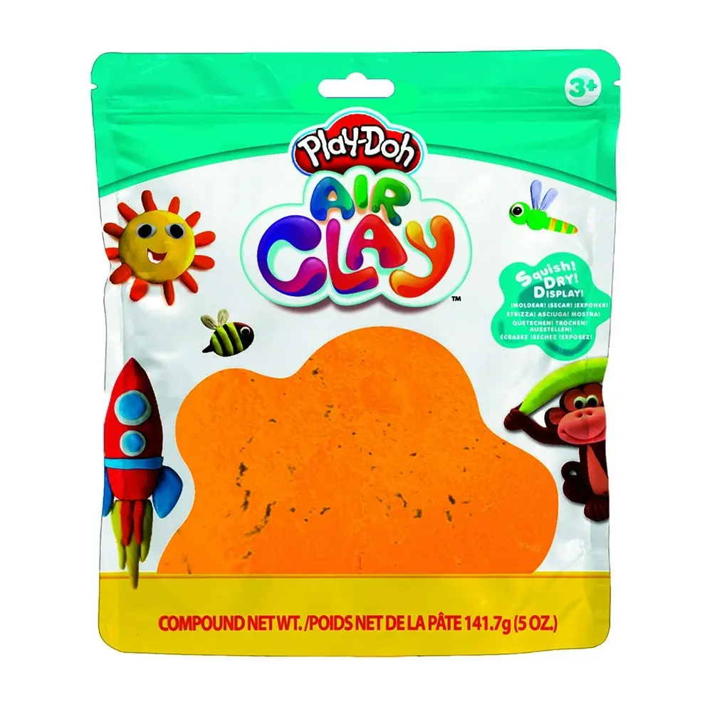 3x Play-Doh 5oz Air Clay Kids/Children Art Craft Fun Play Creative Toy 3+ Yellow