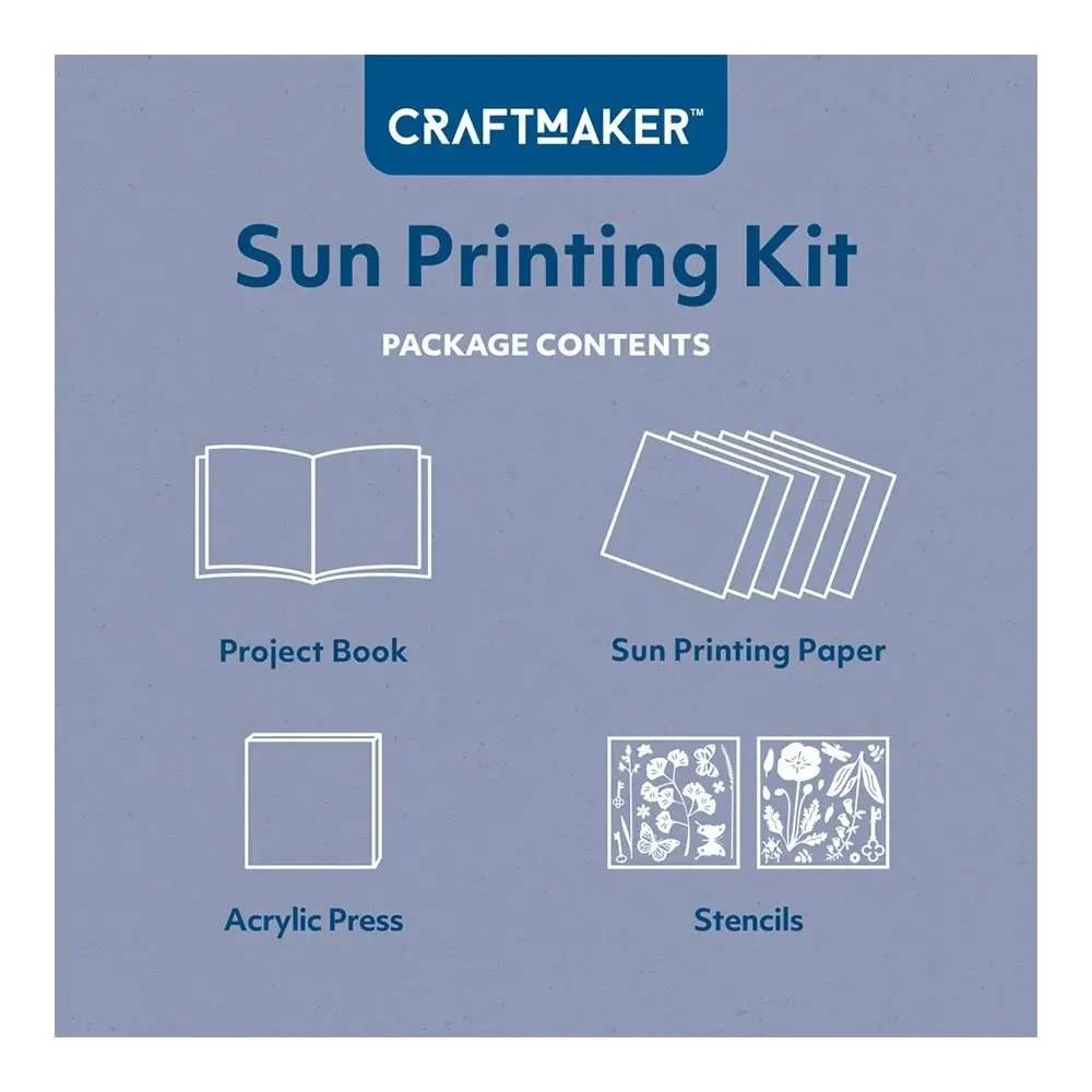 Craft Maker Classic Sun Paper Printing Kit Kids/Adults Art Fun Activity Set