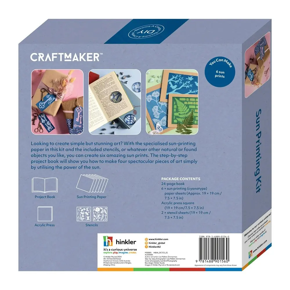 Craft Maker Classic Sun Paper Printing Kit Kids/Adults Art Fun Activity Set