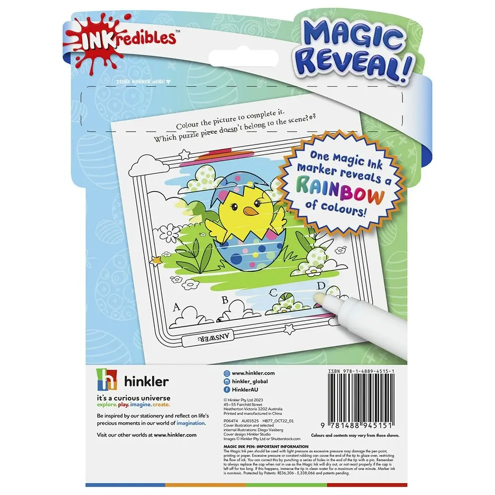 Inkredibles Easter Fun Magic Ink Pictures Colouring Activity Kit Art Pad 3y+