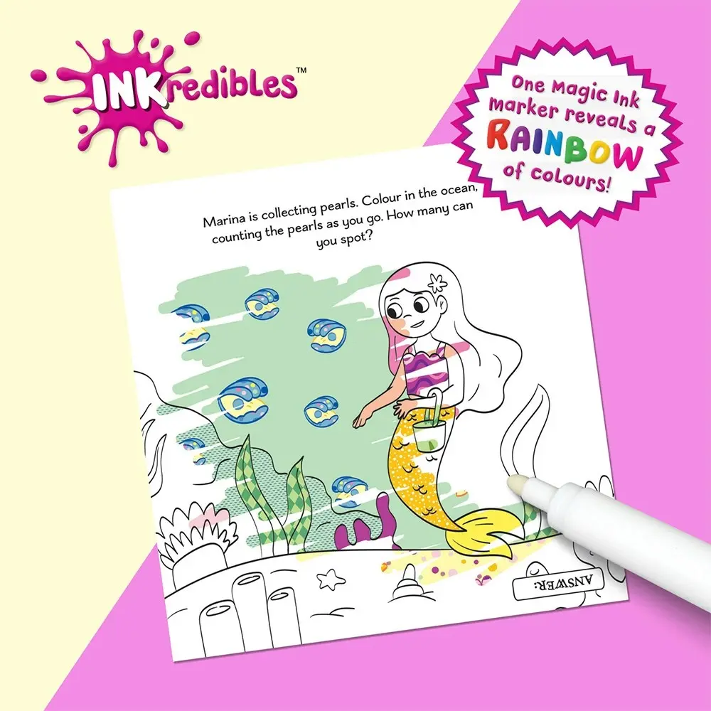 Inkredibles Magic Ink Pictures Mermaid Magic Activity Kit Mess-Free Art 3y+