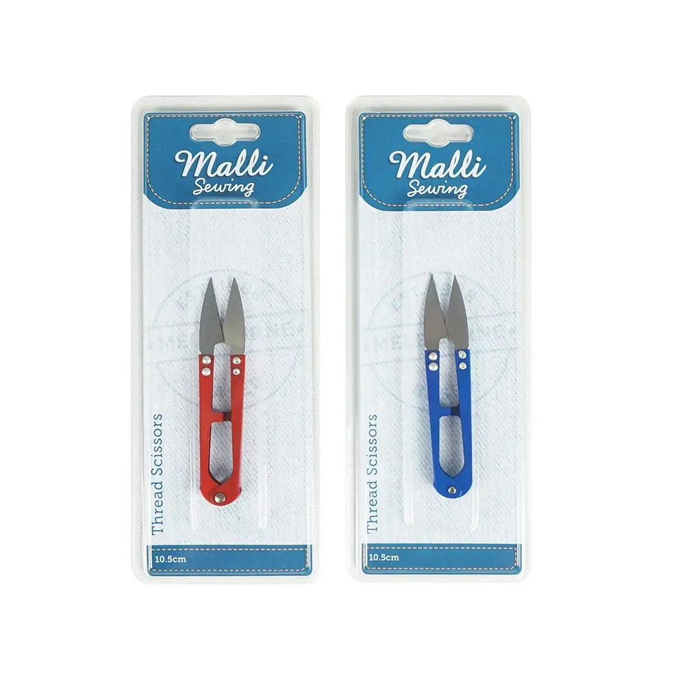 6x Malli 10.5cm Iron Knitting/Sewing Thread Scissors/Cutters - Assorted Colours