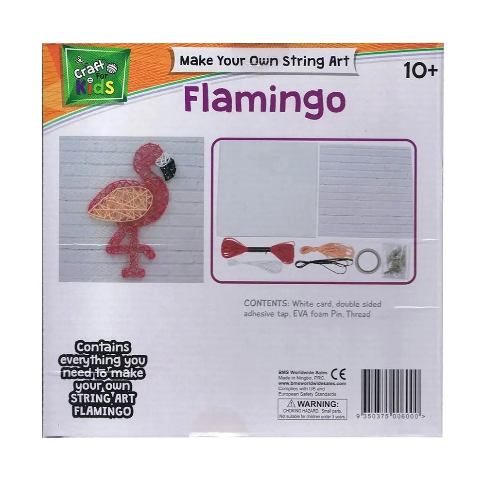 Craft for Kids Make Your Own String Art Flamingo Children Fun Activity Kit 10y+