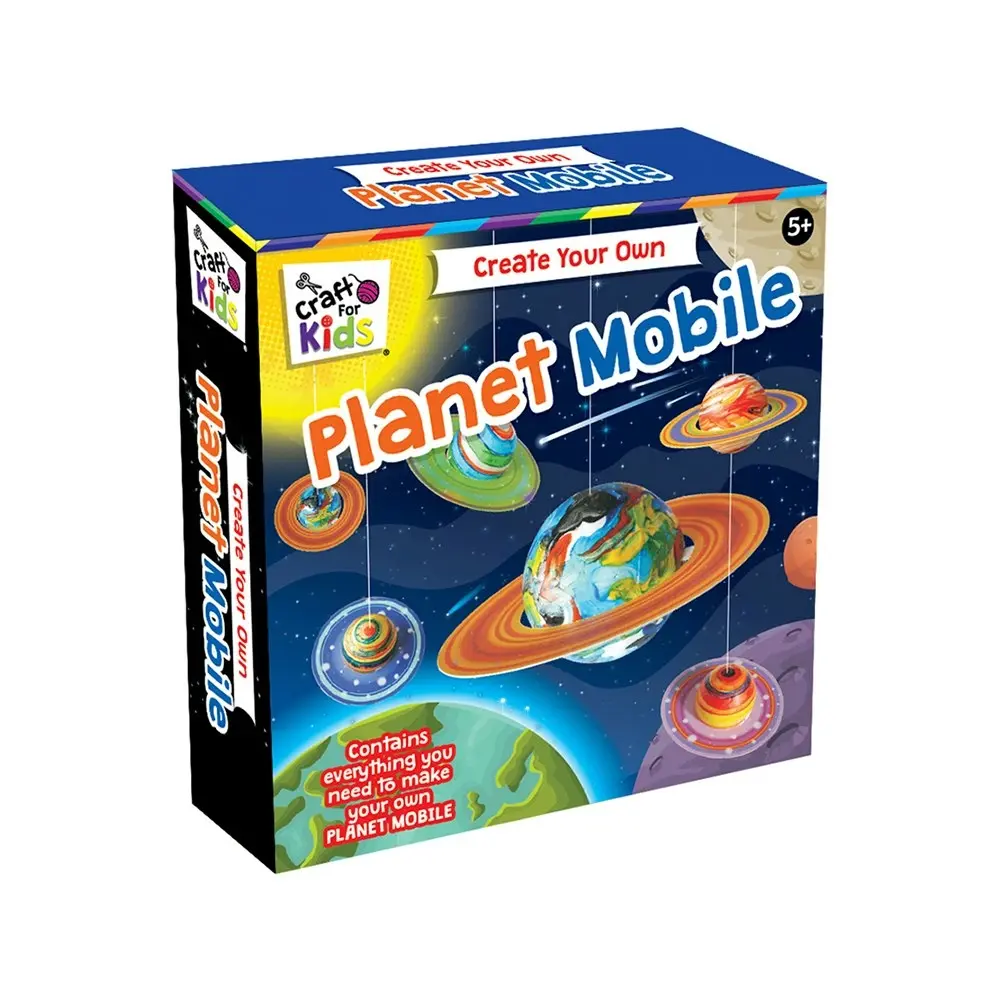 Craft for Kids Create Your Own Planet Mobile DIY Children Art Activity Kit 5y+