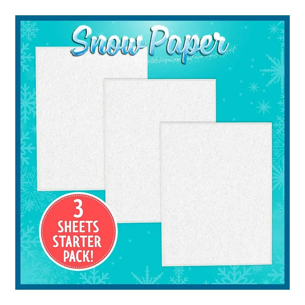 Be Amazing Toys Snow Paper Starter Pack Kids/Children DIY Art Craft Kit 8y+