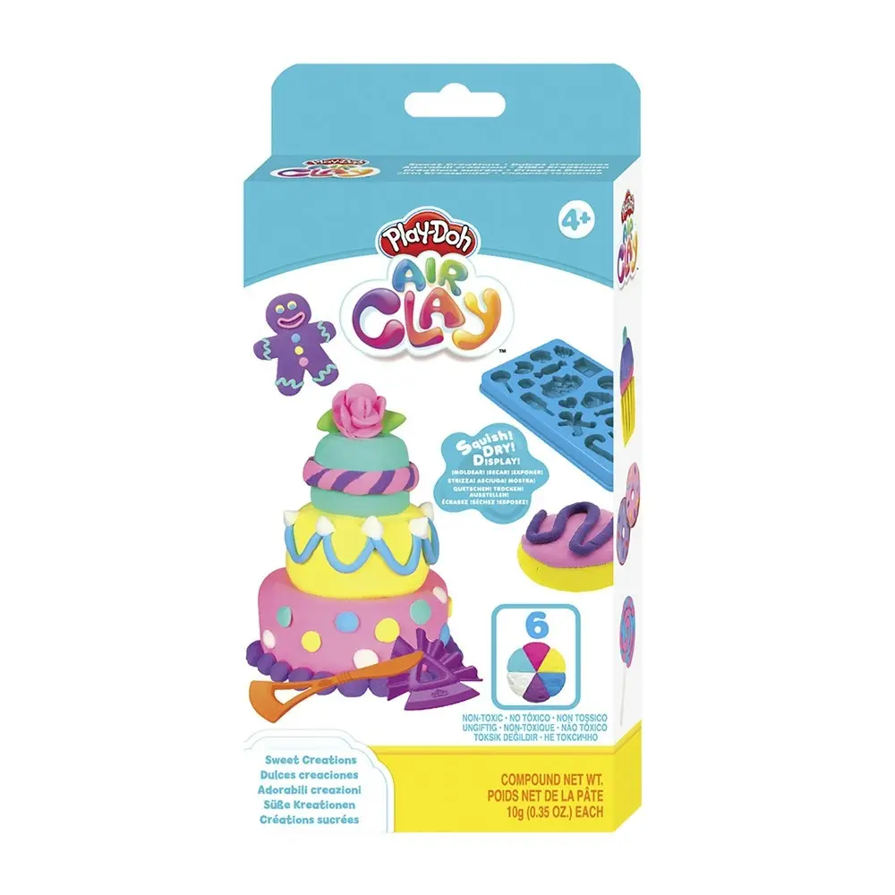 2x Play-Doh Air Clay Sweet Creations Kids/Children Art Craft Creative Toy Set 4+