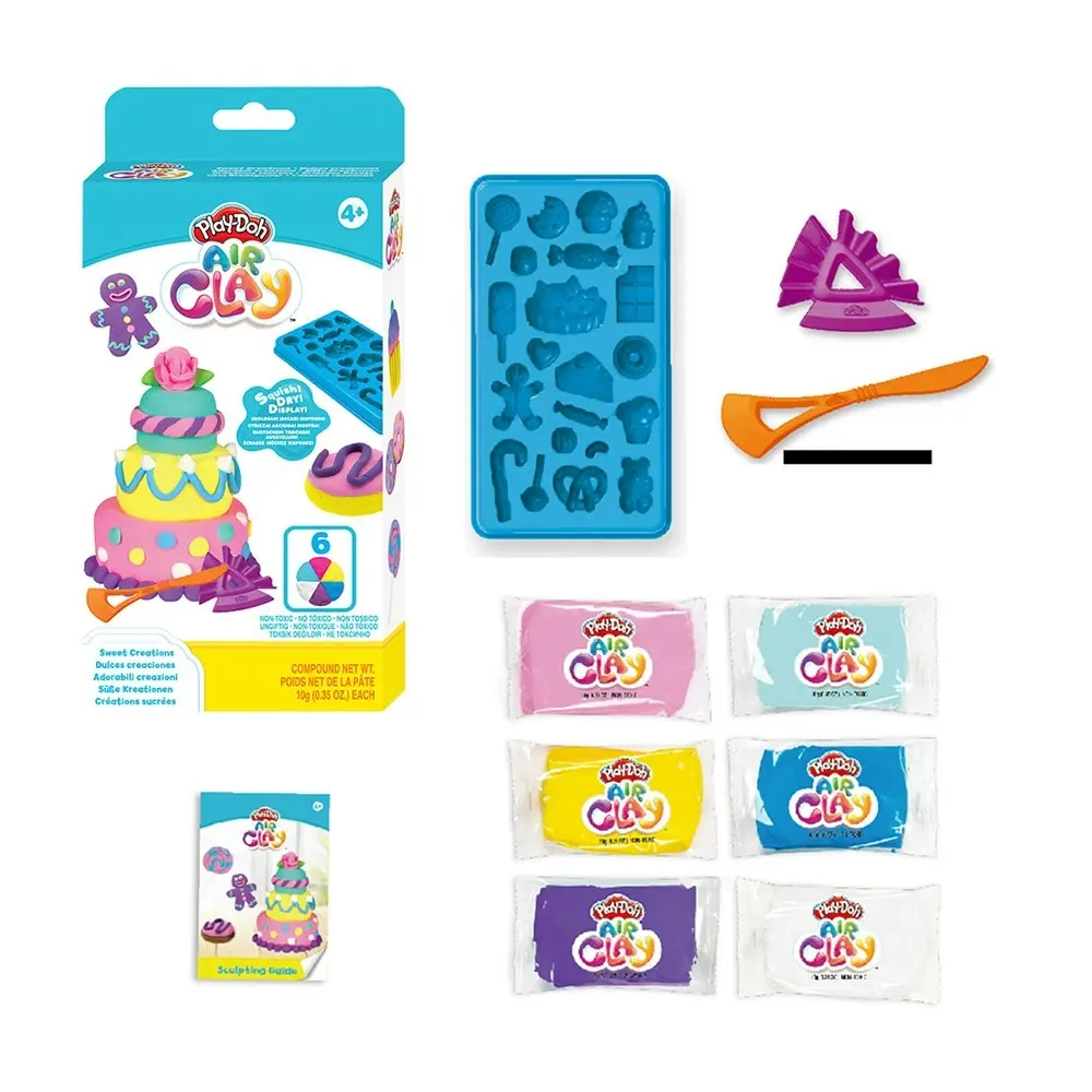 2x Play-Doh Air Clay Sweet Creations Kids/Children Art Craft Creative Toy Set 4+