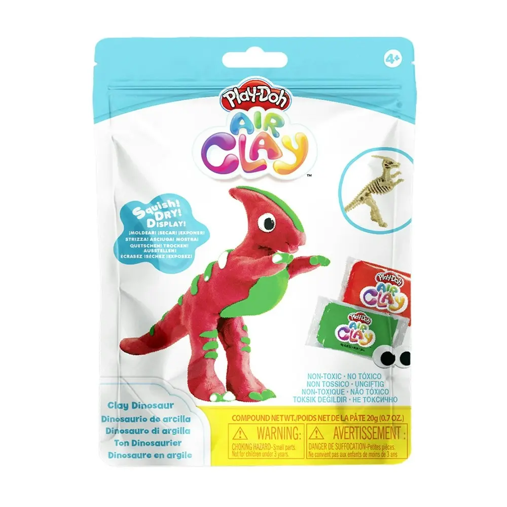 3x Play-Doh Air Clay Parasaurol Dinosaur Art Craft Creative Toy Kids/Children 4+