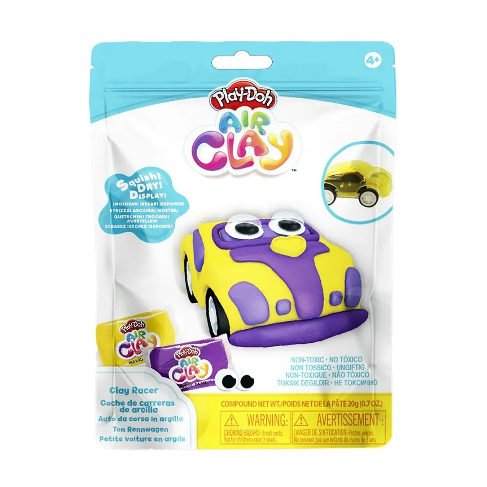 3x Play-Doh Air Clay Car Racer Kids/Children Art Craft Creative Play Toy 4+ YLLW