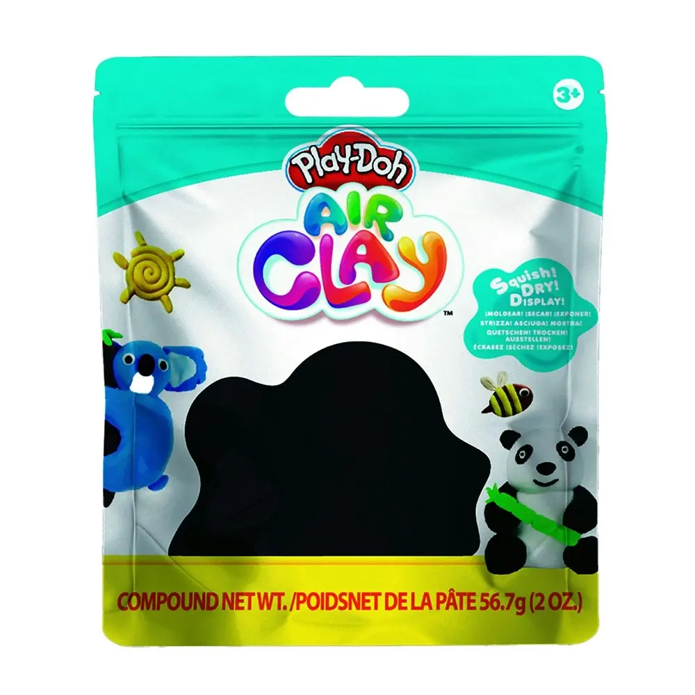 4x Play-Doh 2oz Air Clay Kids/Children Art Craft Fun Play Creative Toy 3y+ Black