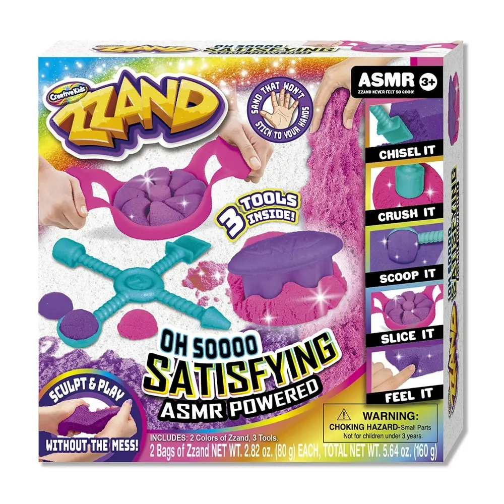 2x Zzand Oh Soooo Satisfying Sand Art Craft Kids Sensory Play Activity Toy 3y+