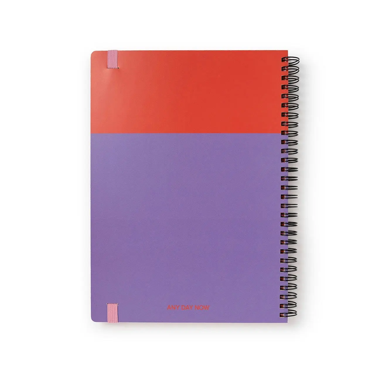 Any Day Now Dot Grid B5 Spiral Notebook 80gsm Paper Journal 192 Pages Red/Purple