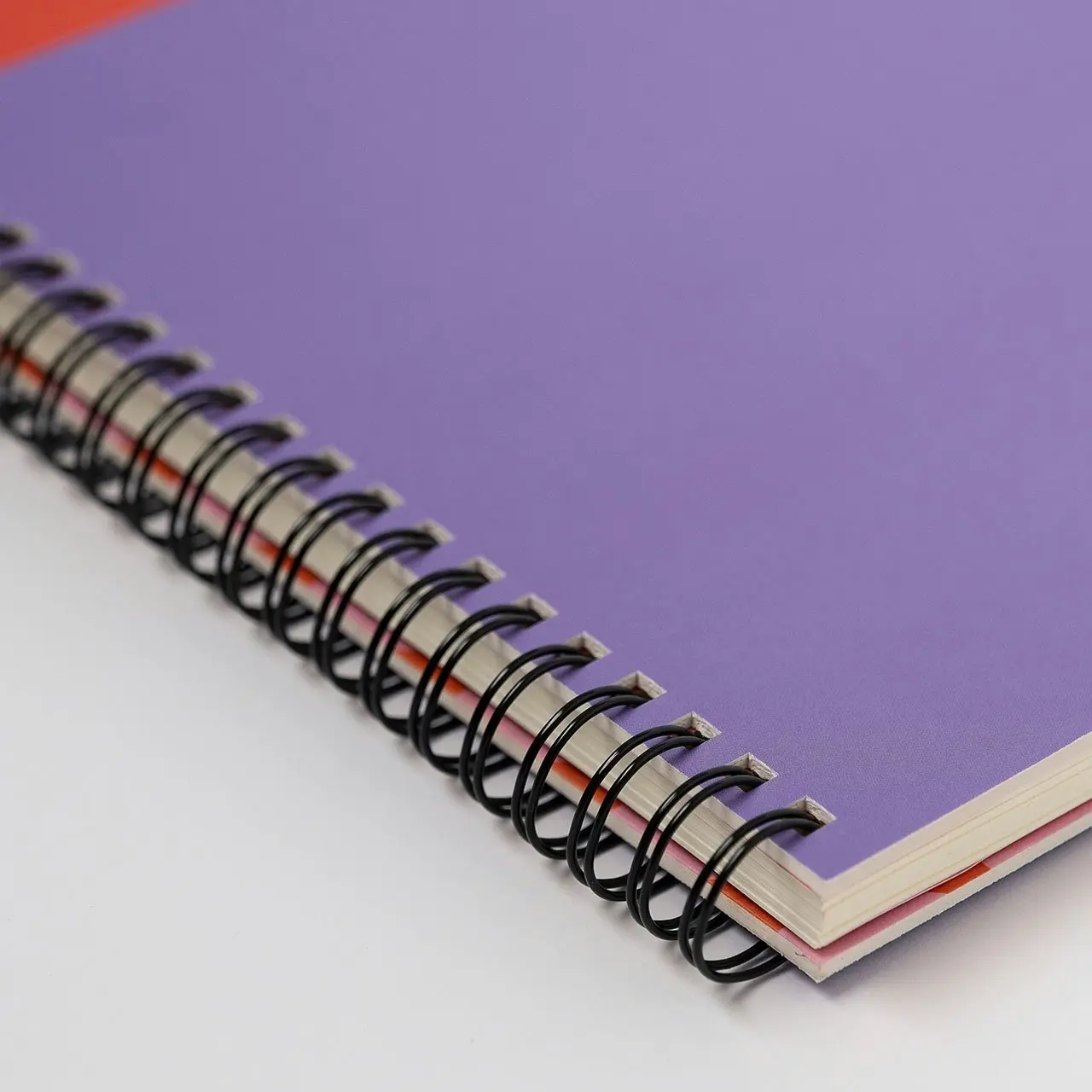 Any Day Now Dot Grid B5 Spiral Notebook 80gsm Paper Journal 192 Pages Red/Purple