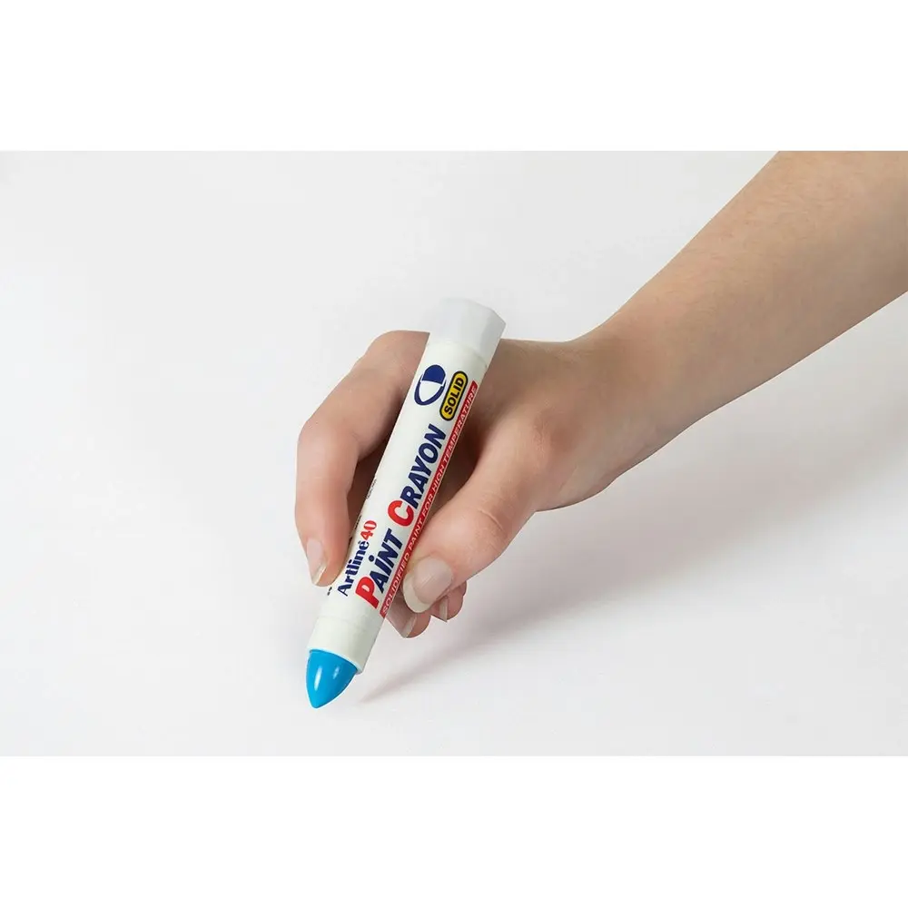 12PK Artline 40 Permanent Paint Crayon High Temperature - Blue