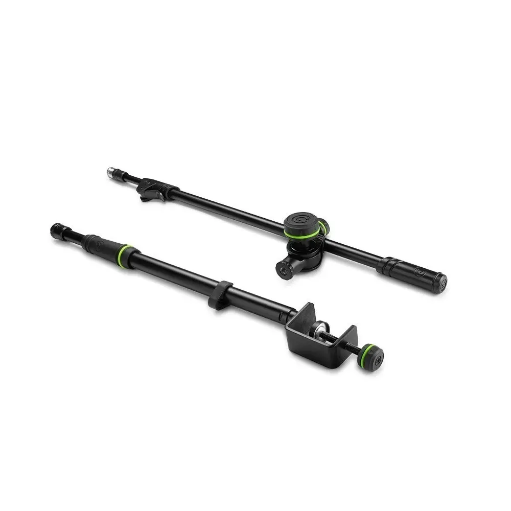 Gravity MS0200SET1 Steel Microphone Pole For Table Mount Clamp & Boom Black